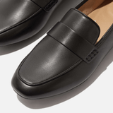 FitFlop DELICATO Soft Leather Loafers in Black