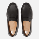 FitFlop DELICATO Soft Leather Loafers in Black