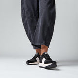 FitFlop F-mode Flow Fabric/suede/leather Flatform Sneakers In Black