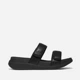 FitFlop F-MODE GO Adjustable Two-Bar Slides In All Black