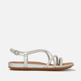 FitFlop GRACIE Crystal Strappy Back-Strap Sandals In Silver