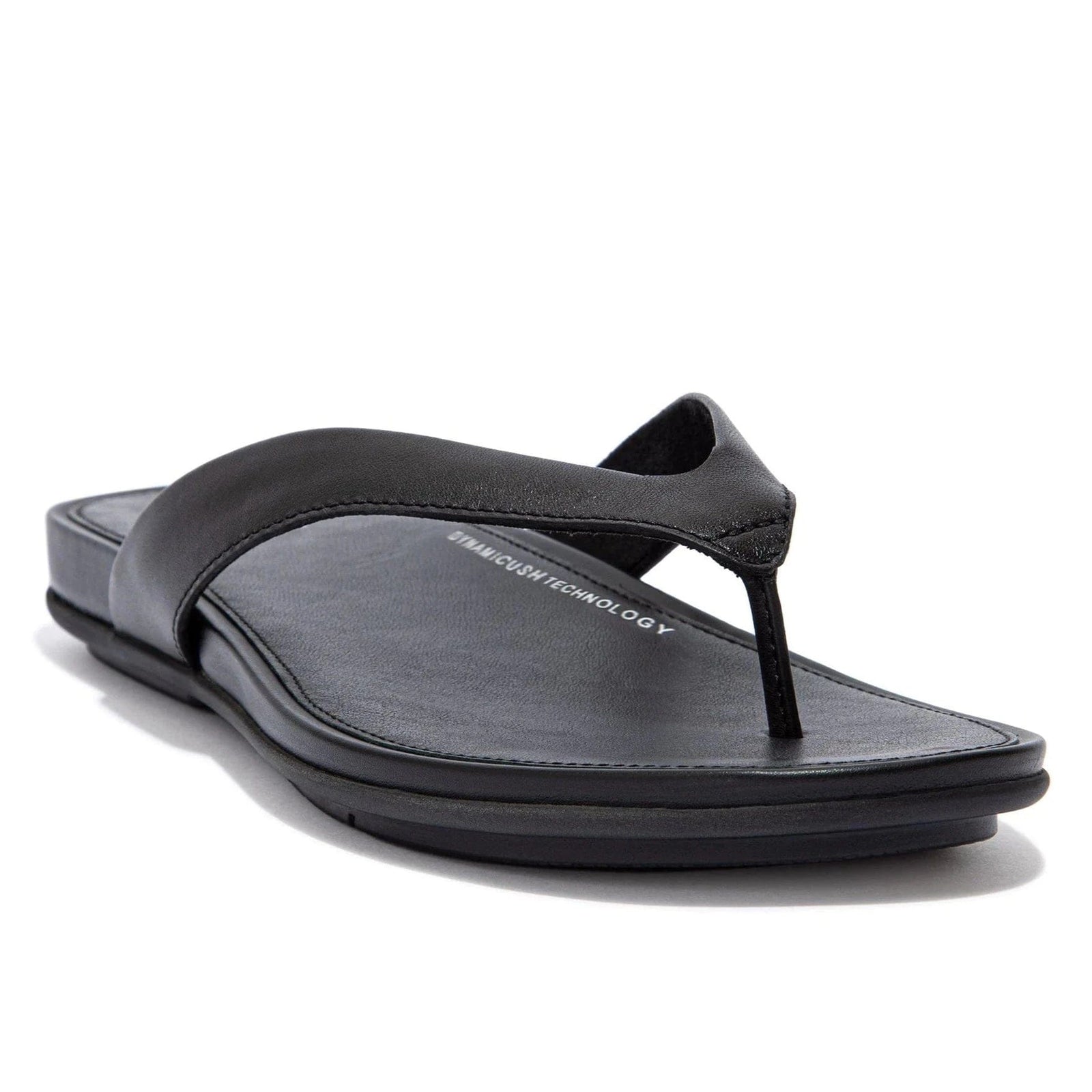 FitFlop Gracie Leather Flip Flop In Black
