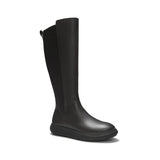 FitFlop IQ-Comff Leather High Boots In Black
