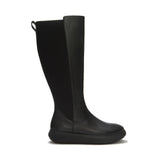FitFlop IQ-Comff Leather High Boots In Black