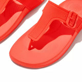 FitFlop Iqushion Adjustable Buckle Flip-Flops Neon Orange