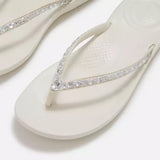 FitFlop IQUSHION Ergonomic Flip-Flops In Cream
