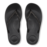 FitFlop Iqushion Flip Flops In Black