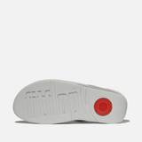 FitFlop Lulu Crystal-Mix Toe-Post Sandals in Silver