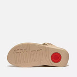 FitFlop Lulu Crystal Toe-Post Sandals in Latte Beige