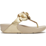 FitFlop LULU Flower Toe-post Sandals In Platino