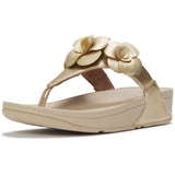 FitFlop LULU Flower Toe-post Sandals In Platino