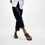 FitFlop Lulu Glitter Toe-Post Sandals in Midnight Navy