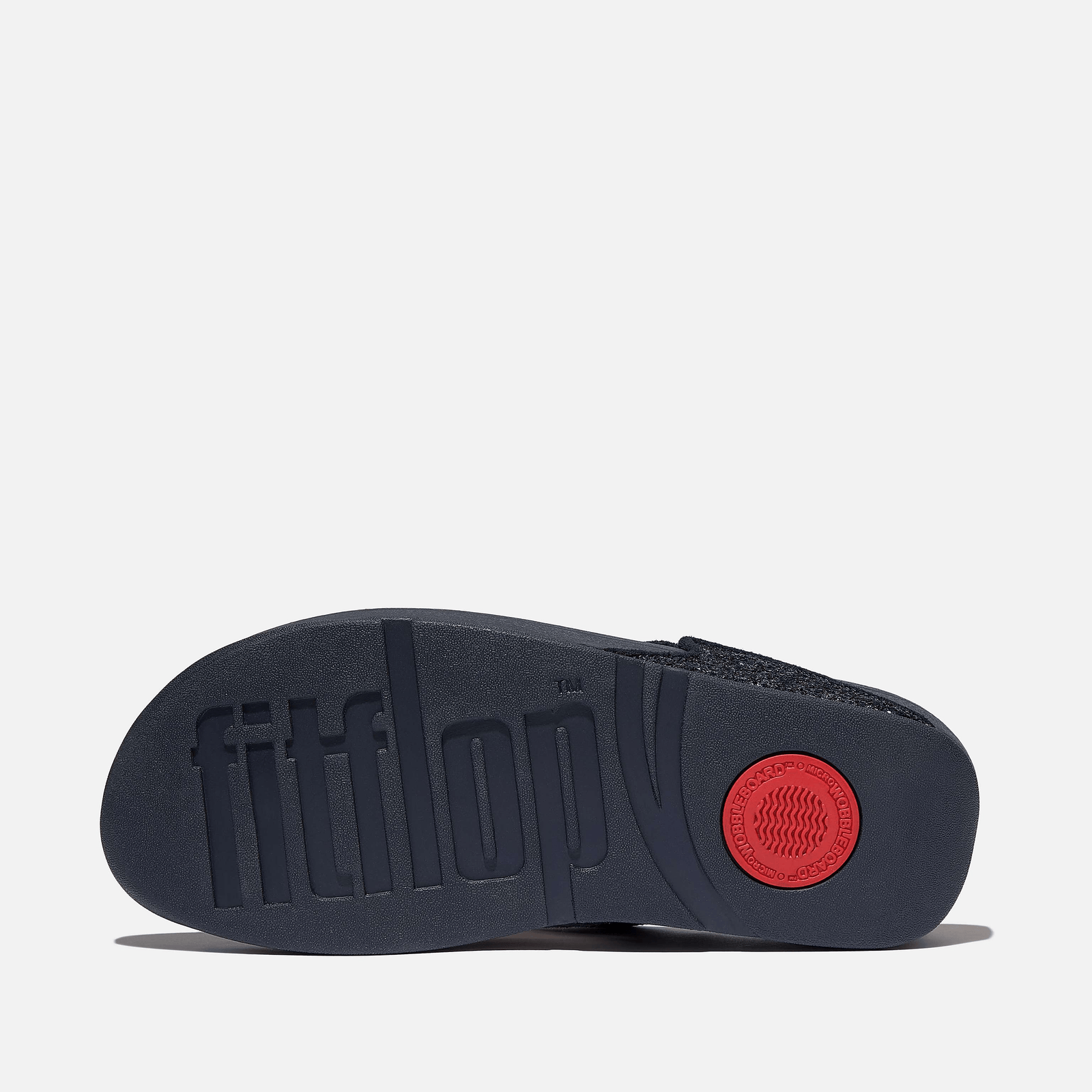 FitFlop Lulu Glitter Toe-Post Sandals in Midnight Navy