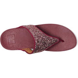 FitFlop Lulu Glitter Toe-thongs In Ruby Mix