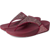 FitFlop Lulu Glitter Toe-thongs In Ruby Mix