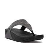 FitFlop Lulu glitz Toe-Post All Black