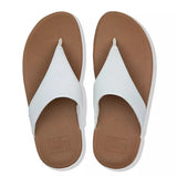 FitFlop Lulu Leather Toe Post White