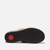 FitFlop PLATFFORMS Wedge Toe-Post Sandals In Sandals Beige