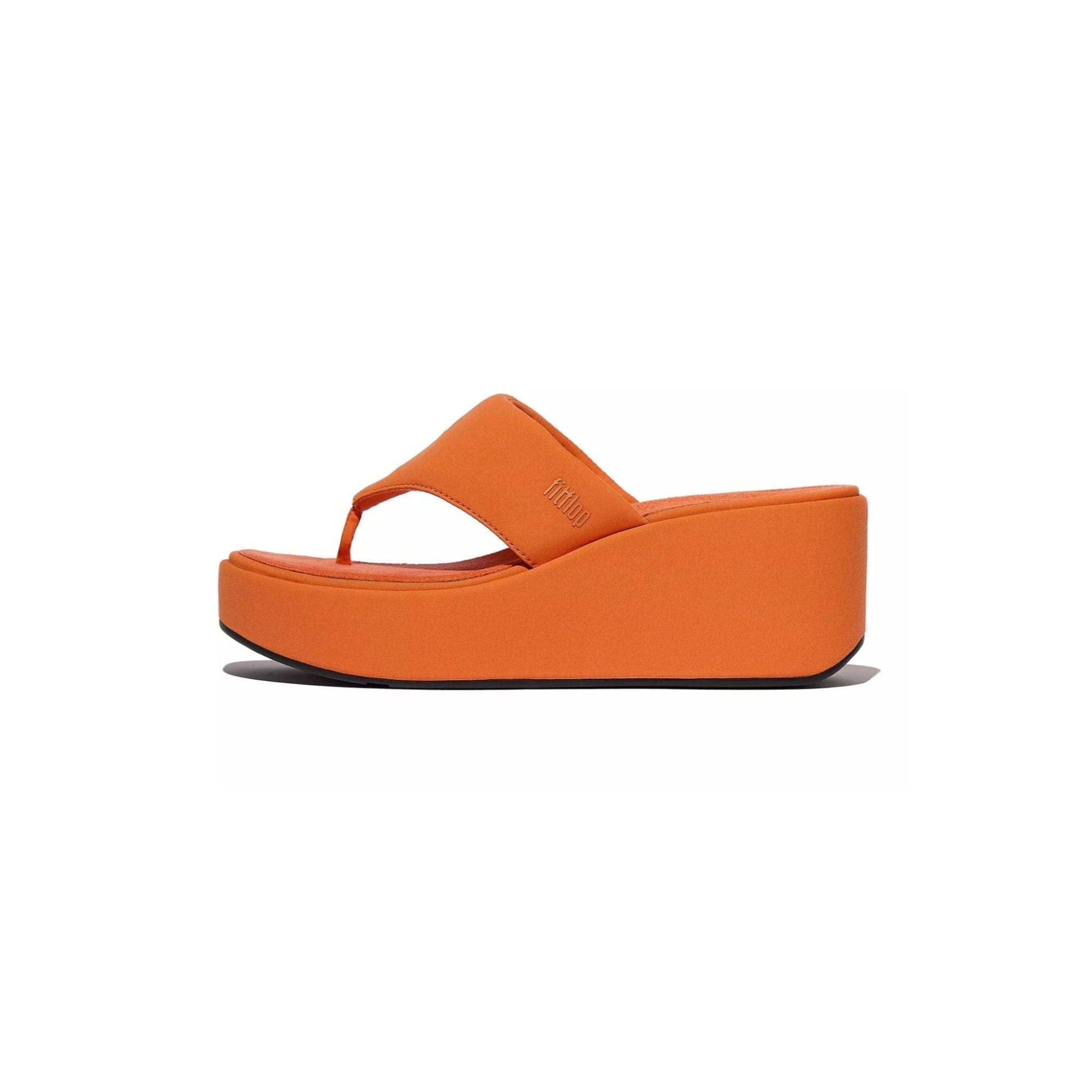 FitFlop Platforms Wedge Toe-Post Sandals in Satsuma