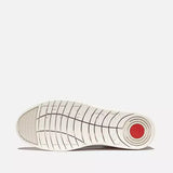 FitFlop Rally Crystal-Backtab Leather Trainers In White Silver