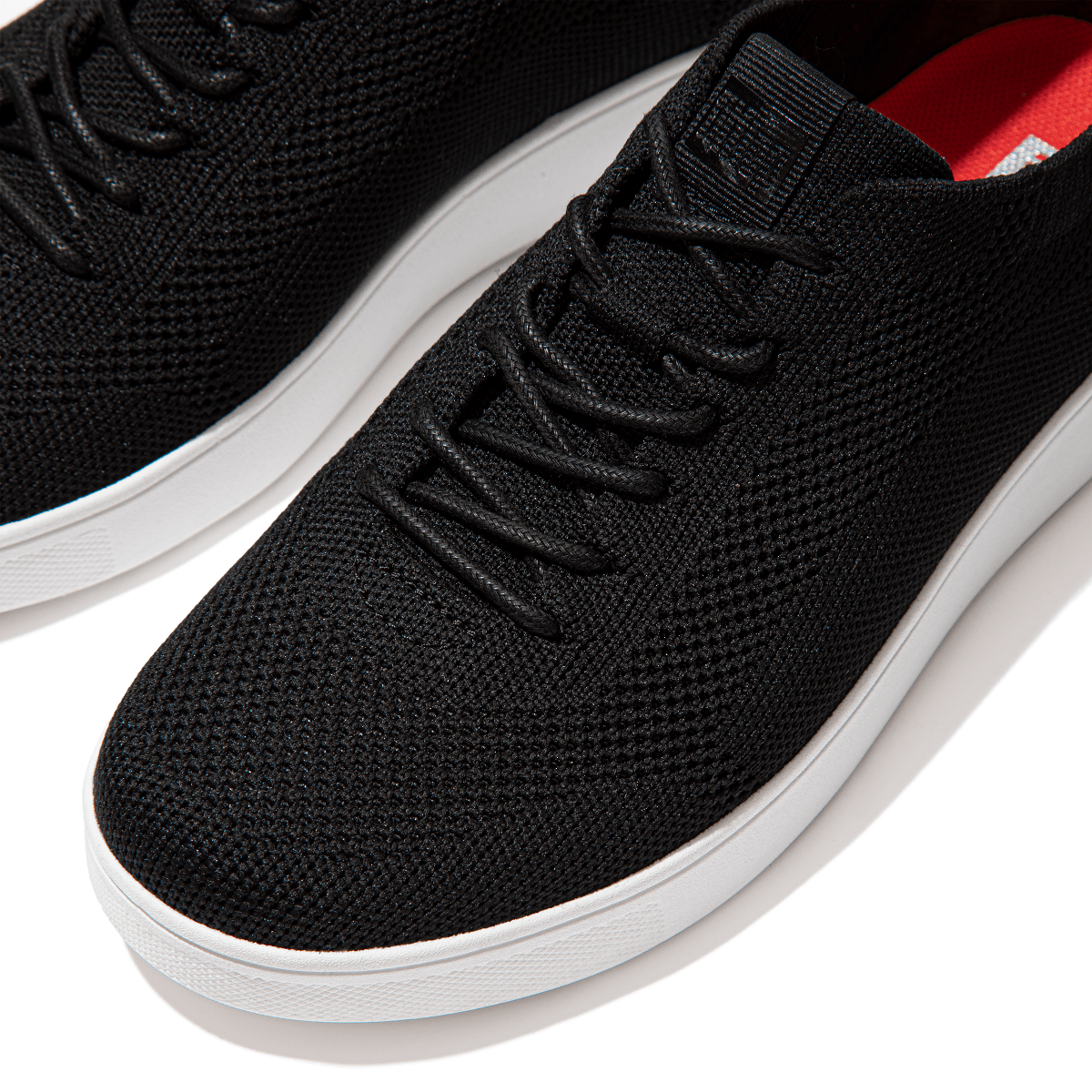 FitFlop Rally Tonal Knit Trainers Black - Main Image