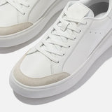 FitFlop RTG Leather/Suede Trainers In Urban White