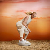 FitFlop RTG Leather/Suede Trainers In Urban White