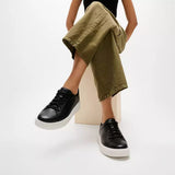 FitFlop RTG Leather Trainers In Black