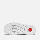 FitFlop RTG Sequin-Backtab Leather Trainers in Urban White Mauve Wine