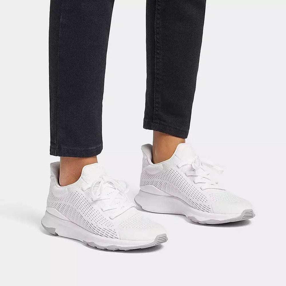 FitFlop Vitamin FFX Knit Sports Trainers Urban White Mix