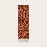 FRAAS Cashmink Scarf With An Abstract Pattern In Rabbit Orange