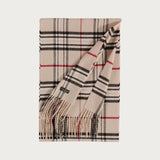 FRAAS Cashmink-Scarf With FRAAS Plaid In Beige