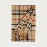 FRAAS Cashmink-Scarf With FRAAS Plaid In Camel