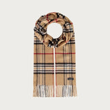 FRAAS Cashmink-Scarf With FRAAS Plaid In Camel