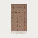 FRAAS Cashmink-Stole With Window Pane Check In Chinchilla