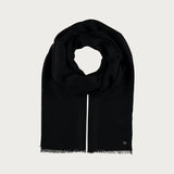 FRAAS Single Coloured Pashmina Made From Pure Wool In Black