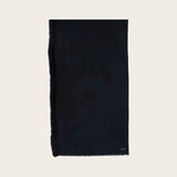 FRAAS Single Coloured Poncho With Faux Fur Trim In Midnight