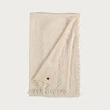 FRAAS Single Coloured Stole Viscose Blend In Pure White