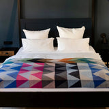 FRAAS Sustainability Edition Blanket With Wave Design In Royal Blue