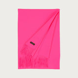 FRAAS Unicoloured Cashmink Scarf In Neon Pink