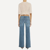 FRAME Low Rise Le Slim Palazzo In Gossamer