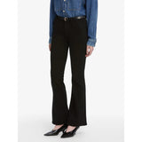 FRAME The Icon Mid Rise Flare In Black