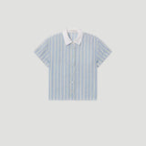 FRAME The Linen Boardwalk Shirt In Blue Multi