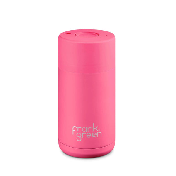 Frank Green Ceramic Reusable Cup 355ml in Neom Pink