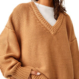 Free People Alli V-Neck Sweater