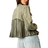 Free People Cassidy Jacket in Olive