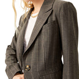 Free People Charlotte Blazer in Charcoal
