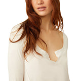 Free People We The Free Clover Babydoll Top in Ivory