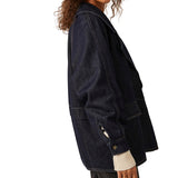 Free People Denim Car Coat