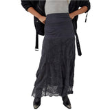 Free People Barnyard Maxi Skirt in Ebony